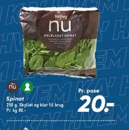 Bilka Spinat tilbud