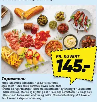Bilka Tapasmenu tilbud