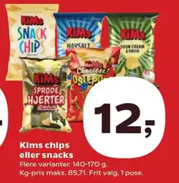 SuperBrugsen Kims chips eller snacks tilbud