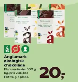 SuperBrugsen Änglamark økologisk chokolade tilbud
