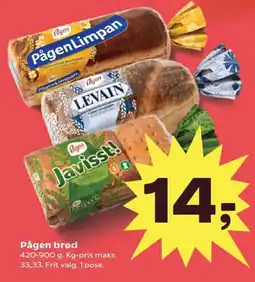 SuperBrugsen Pågen brød tilbud