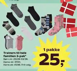 SuperBrugsen Trainers til hele familien 3-pak tilbud