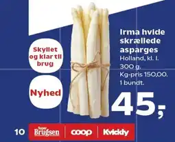 SuperBrugsen Irma hvide skrællede tilbud