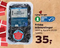 SuperBrugsen Friske blåmuslinger tilbud