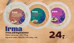 SuperBrugsen Irma pålægssalater Flere varianter. tilbud