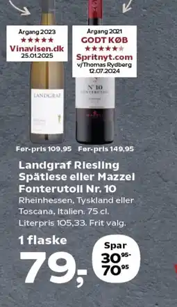 SuperBrugsen Landgraf Riesling tilbud