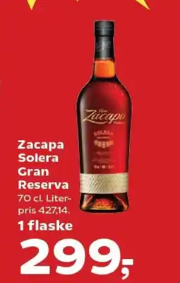 SuperBrugsen Zacapa Solera Gran Reserva tilbud