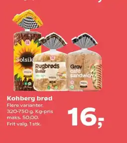 SuperBrugsen Kohberg brød tilbud