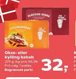 SuperBrugsen Okse- eller kylling kebab tilbud