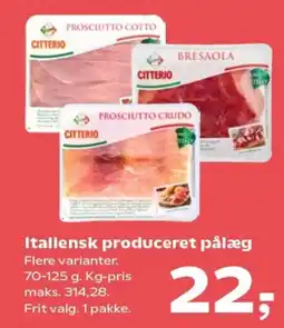SuperBrugsen Italiensk produceret pålæg tilbud