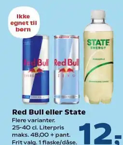SuperBrugsen Red Bull eller State tilbud