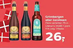 SuperBrugsen Grimbergen eller Jacobsen Flere varianter tilbud