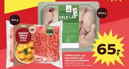 SuperBrugsen Hakket grise- og kalvekød 8-12% eller hele kyllingelår tilbud