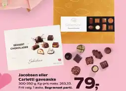 SuperBrugsen Jacobsen eller Carletti gaveæske tilbud