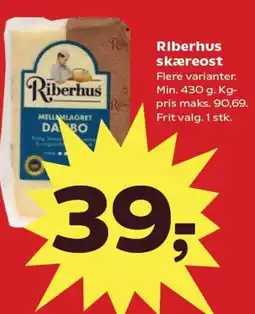 SuperBrugsen Riberhus skæreost tilbud