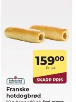 Dagrofa Food Service Franske hotdogbrød tilbud