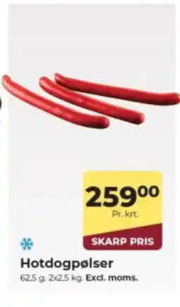 Dagrofa Food Service Hotdogpølser tilbud