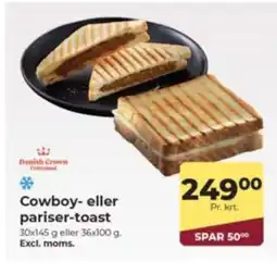 Dagrofa Food Service Cowboy- eller pariser-toast tilbud