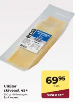 Dagrofa Food Service Ulkjær skiveost 45+ tilbud
