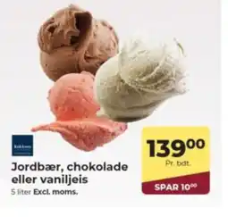 Dagrofa Food Service Jordbær, chokolade eller vaniljeis tilbud