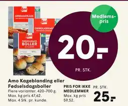 SPAR Amo Kageblanding eller Fødselsdagsboller tilbud