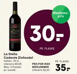 SPAR La Stella Cadente Zinfandel tilbud