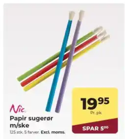 Dagrofa Food Service Nic Papir sugerør tilbud