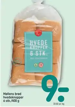 REMA 1000 Møllens brød hvedeknopper 6 stk./400 g tilbud