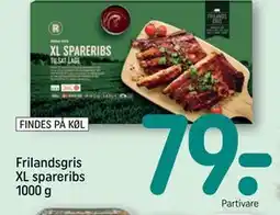REMA 1000 Frilandsgris XL spareribs 1000 g tilbud