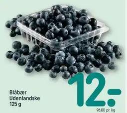 REMA 1000 Blåbær Udenlandske 125 g tilbud