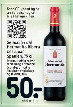 REMA 1000 Selección del Hermanito Ribera del Júcar Spanien, 75 cl tilbud