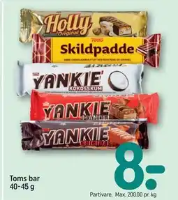 REMA 1000 Toms bar 40-45 g tilbud