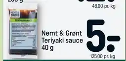 REMA 1000 Nemt & Grønt Teriyaki sauce 40 g tilbud