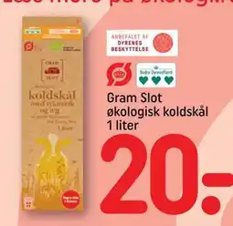 REMA 1000 Gram Slot økologisk koldskål 1 liter tilbud