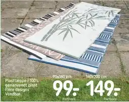 REMA 1000 Plasttæppe i 100% genanvendt plast Flere designs Vendbar tilbud