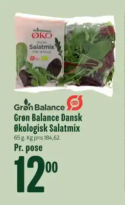 Min Købmand Grøn Balance Dansk Økologisk Salatmix tilbud