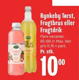 Min Købmand Rynkeby Tørst, Frugtbrus eller Frugtdrik tilbud