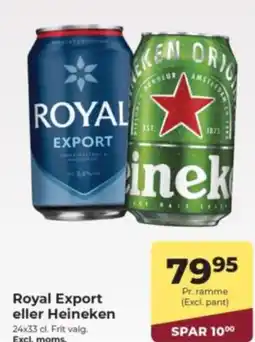 Dagrofa Food Service Royal Export eller Heineken tilbud