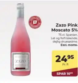 Dagrofa Food Service Zazo Pink Moscato 5% tilbud