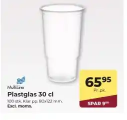 Dagrofa Food Service Multiline Plastglas 30 cl tilbud