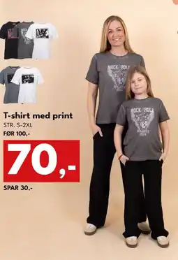 Dansk Outlet T-shirt med print tilbud