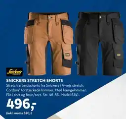 Davidsen SNICKERS STRETCH SHORTS tilbud