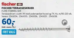 Davidsen Fischer fischer terrasseskruer tilbud