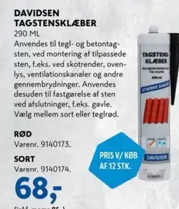 Davidsen DAVIDSEN TAGSTENSKLÆBER tilbud