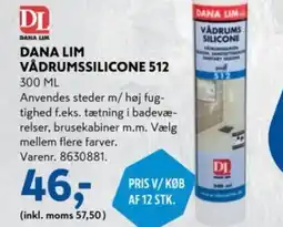 Davidsen DANA LIM VÅDRUMSSILICONE 512 tilbud
