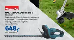 Davidsen MAKITA HÆKKEKLIPPER 18 V DUH523Z tilbud