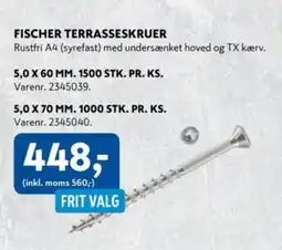 Davidsen FISCHER TERRASSESKRUER tilbud
