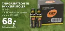 Davidsen TJEP GASPATRON TIL DYKKERPISTOLER tilbud