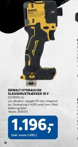 Davidsen DEWALT VINKELSLIBER 18 V DCS438N-XJ tilbud