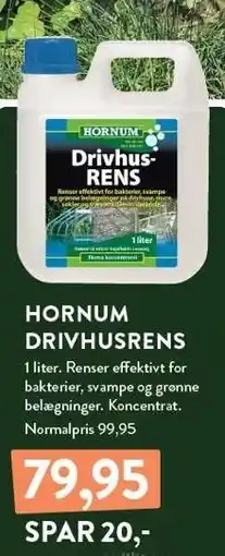 Plantorama HORNUM DRIVHUSRENS tilbud